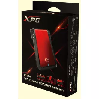 ADATA Externe BOX EX500 2, 5" USB 3.0 (7mm/ 9.5mm HDD/SSD)