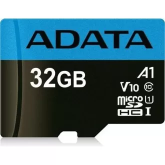ADATA MicroSDHC-Karte 32 GB UHS-I Klasse 10, A1 + SD-Adapter, Premier