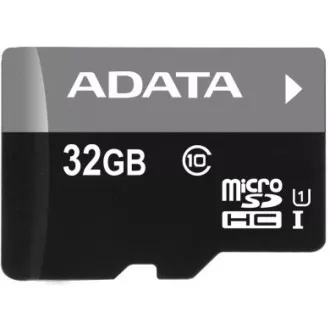 ADATA MicroSDHC-Karte 32 GB UHS-I Klasse 10, A1 + SD-Adapter, Premier