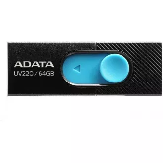 ADATA Flash Disk 64GB UV220, USB 2.0 Dash Drive, schwarz / blau