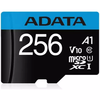 ADATA MicroSDHC-Karte 256 GB UHS-I Klasse 10, Premier + Adapter ADATA MicroSDHC-Karte 256 GB UHS-I Klasse 10, Premier + Adapter