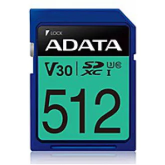 ADATA SDXC-Karte 512 GB Premier Pro UHS-I U3 Class 10 (R: 95 / B: 60 MB / s) ADATA SDXC-Karte 512 GB Premier Pro UHS-I U3 Class 10 (R: 95 / B: 60 MB / s)