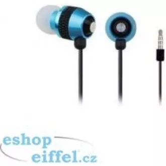 GEMBIRD Kopfhörer mit Mikrofon MHS-EP-002 für MP3, Metall, blau