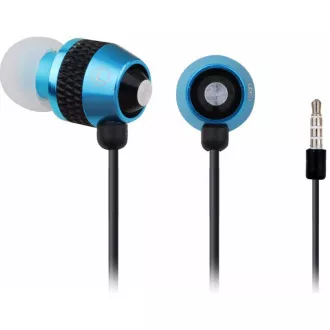 GEMBIRD Kopfhörer mit Mikrofon MHS-EP-002 für MP3, Metall, blau