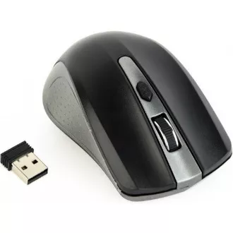 GEMBIRD Maus MUSW-4B-04-GB, grau-schwarz, kabellos, USB-Nano-Empfänger GEMBIRD Maus MUSW-4B-04-GB, grau-schwarz, kabellos, USB-Nano-Empfänger
