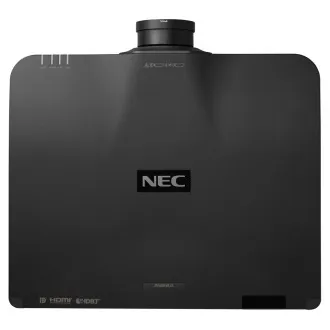 NEC Projektor PA804UL- BK, 1920x1200, 7500ANSI, 3000000:1, 3D, HDMI/DP/VGA/LAN, optionale Objektive, Schwarz