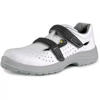 Sandalenschuhe CXS PINE O1 ESD, perforiert, weiß, Größe 38
