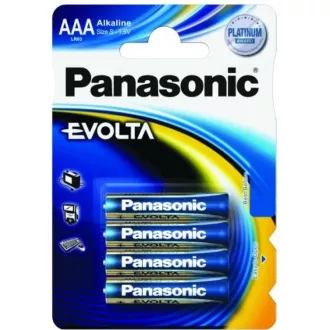 PANASONIC Alkaline Batterien EVOLTA Platinum LR03EGE / 4BP AAA 1,5V (Blister 4Stk.)