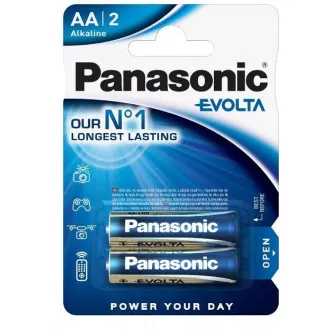 PANASONIC Alkaline-Batterien EVOLTA Platinum LR6EGE / 2BP AA 1.5V (Blister 2 Stück)
