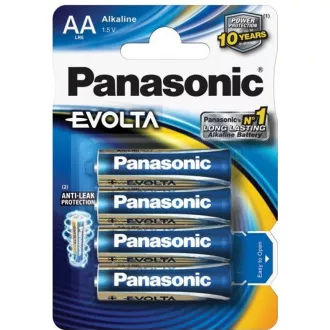 PANASONIC Alkaline-Batterien EVOLTA Platinum LR6EGE / 4BP AA 1.5V (Blister 4 Stück)