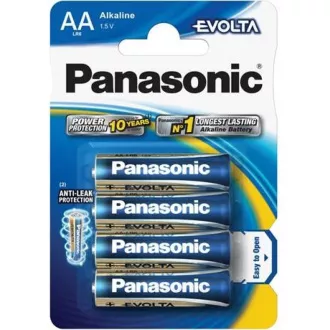 PANASONIC Alkaline-Batterien EVOLTA Platinum LR6EGE / 4BP AA 1.5V (Blister 4 Stück)