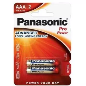 PANASONIC Alkaline Batterien Pro Power LR03PPG / 2BP AAA 1,5V (Blister 2 Stück) PANASONIC Alkaline Batterien Pro Power LR03PPG / 2BP AAA 1,5V (Blister 2 Stück)