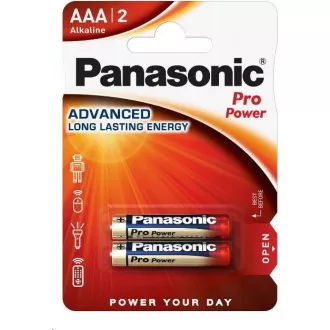 PANASONIC Alkaline Batterien Pro Power LR03PPG / 2BP AAA 1,5V (Blister 2 Stück) PANASONIC Alkaline Batterien Pro Power LR03PPG / 2BP AAA 1,5V (Blister 2 Stück)