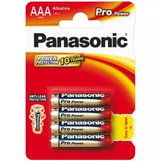 PANASONIC Alkaline Batterien Pro Power LR03PPG / 4BP AAA 1,5V (Blister 4 Stück)