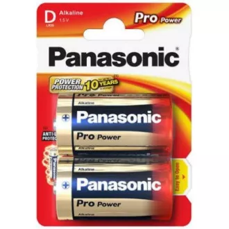 PANASONIC Alkaline Batterien Pro Power LR20PPG / 2BP D 1, 5V (Blister 2 Stück)
