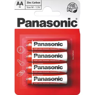 PANASONIC Zink-Kohle-Batterien Rot Zink R6RZ / 4BP EU AA 1.5V (Blister 4 Stück) PANASONIC Zink-Kohle-Batterien Rot Zink R6RZ / 4BP EU AA 1.5V (Blister 4 Stück)