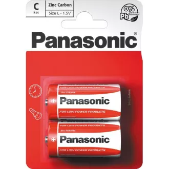 PANASONIC Zink-Kohle-Batterien Red Zinc R14RZ / 2BP EU C 1.5V (Blister 2 Stück) PANASONIC Zink-Kohle-Batterien Red Zinc R14RZ / 2BP EU C 1.5V (Blister 2 Stück)