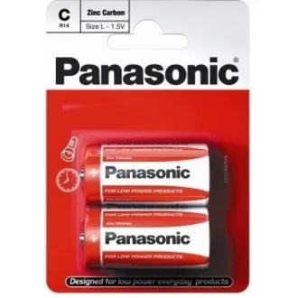 PANASONIC Zink-Kohle-Batterien Red Zinc R14RZ / 2BP EU C 1.5V (Blister 2 Stück) PANASONIC Zink-Kohle-Batterien Red Zinc R14RZ / 2BP EU C 1.5V (Blister 2 Stück)