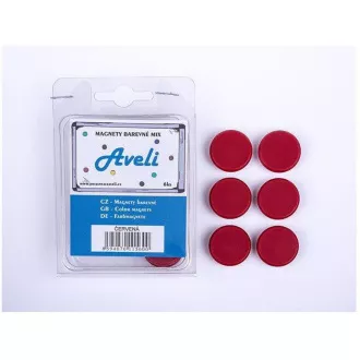 Satz AVELI Magnete, rote Farbe Satz AVELI Magnete, rote Farbe