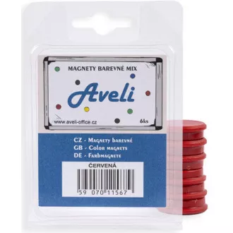 Satz AVELI Magnete, rote Farbe Satz AVELI Magnete, rote Farbe