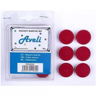 Satz AVELI Magnete, rote Farbe Satz AVELI Magnete, rote Farbe
