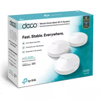 TP-Link Deco M5(3er-Pack) WiFi5 Mesh (AC1300, 2, 4GHz/5GHz, 2xGbELAN/WAN) TP-Link Deco M5(3er-Pack) WiFi5 Mesh (AC1300, 2, 4GHz/5GHz, 2xGbELAN/WAN)