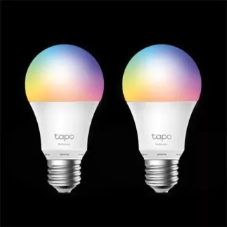 TP-Link Tapo L530E(2er-Pack) intelligente WiFi dimmbare LED-Lampe (Farbe, 2500K-6500K, 806lm, 2, 4GHz, E27)