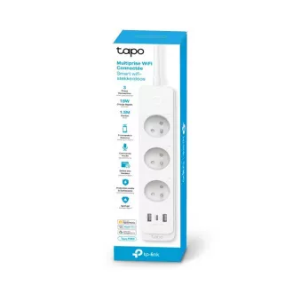 TP-Link Tapo P300 smart WiFi Verlängerungskabel (3x230V, 2xUSB-A, 1xUSB-C, 2300W, 10A, 2, 4 GHz, BT) TP-Link Tapo P300 smart WiFi Verlängerungskabel (3x230V, 2xUSB-A, 1xUSB-C, 2300W, 10A, 2, 4 GHz, BT)