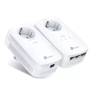TP-Link TL-PA8033P KIT Pass-Through Powerline-Set (AV1300, 3xGbE, 1xGbE, HomePlug AV2)