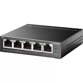 TP-Link Easy Smart Switch TL-SG105MPE (5xGbE, 4xPoE , 120W, lüfterlos) TP-Link Easy Smart Switch TL-SG105MPE (5xGbE, 4xPoE , 120W, lüfterlos)