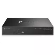 TP-Link VIGI NVR1004H-4P, Videorekorder, 4 Kanäle, 4xPoE, 1xSATA, 1x100Mb/s LAN, 2xUSB2.0, 1xHDMI, 1xVGA