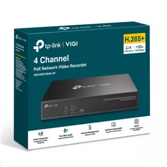 TP-Link VIGI NVR1004H-4P, Videorekorder, 4 Kanäle, 4xPoE, 1xSATA, 1x100Mb/s LAN, 2xUSB2.0, 1xHDMI, 1xVGA TP-Link VIGI NVR1004H-4P, Videorekorder, 4 Kanäle, 4xPoE, 1xSATA, 1x100Mb/s LAN, 2xUSB2.0, 1xHDMI, 1xVGA