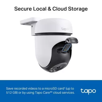 TP-Link Tapo C510W Außenkamera, (3MP, PTZ, 2K 1296p, WiFi, IR 30m, micro SD Karte)