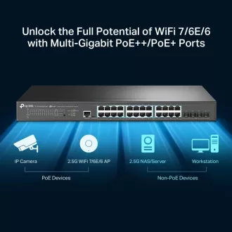 TP-Link OMADA JetStream Switch TL-SG3428XPP-M2 (24x2, 5GbE, 4xSFP , 16xPoE , 8xPoE , 16xPoE , 500W) TP-Link OMADA JetStream Switch TL-SG3428XPP-M2 (24x2, 5GbE, 4xSFP , 16xPoE , 8xPoE , 16xPoE , 500W)
