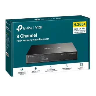 TP-Link VIGI NVR1008H-8P, Videorekorder, 8 Kanäle, 8xPoE, 1x100Mb/s LAN, 1xVGA, 1xHDMI, 2xUSB2.0 TP-Link VIGI NVR1008H-8P, Videorekorder, 8 Kanäle, 8xPoE, 1x100Mb/s LAN, 1xVGA, 1xHDMI, 2xUSB2.0