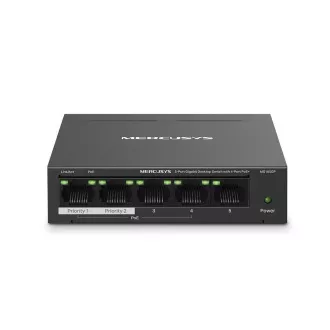 MERCUSYS Switch MS105GP (5xGbE, 4xPoE , 65W, lüfterlos) MERCUSYS Switch MS105GP (5xGbE, 4xPoE , 65W, lüfterlos)