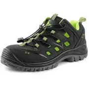 Sandalenschuhe CXS Universe Solar S1P ESD, schwarz-grün, Größe 37