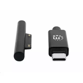 Manhattan Ladekabel, Surface Connect auf USB-C Ladekabel (M/M), 15 V / 3 A, 1,8m, schwarz Manhattan Ladekabel, Surface Connect auf USB-C Ladekabel (M/M), 15 V / 3 A, 1,8m, schwarz