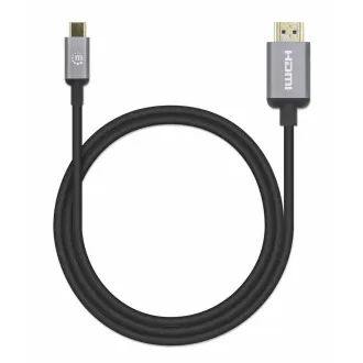 Manhattan USB-C auf HDMI Kabel, USB-C Stecker auf HDMI Stecker, 1m, schwarz