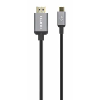 Manhattan USB-C auf HDMI Kabel, USB-C Stecker auf HDMI Stecker, 2m, schwarz