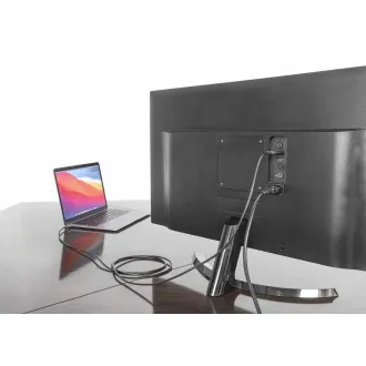 Manhattan USB-C auf HDMI Kabel, USB-C Stecker auf HDMI Stecker, 2m, schwarz