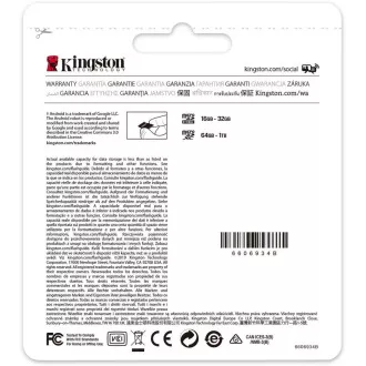 Kingston 32GB micSDHC Canvas Select Plus 100R A1 C10 Karte + SD-Adapter Kingston 32GB micSDHC Canvas Select Plus 100R A1 C10 Karte + SD-Adapter