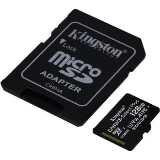 Kingston 128-GB-MikrofonSDXC Canvas Select Plus 100R A1 C10-Karte + SD-Adapter