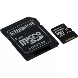 Kingston 256-GB-MikrofonSDXC Canvas Select Plus 100R A1 C10-Karte + SD-Adapter Kingston 256-GB-MikrofonSDXC Canvas Select Plus 100R A1 C10-Karte + SD-Adapter