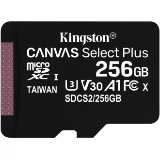 Kingston 256-GB-MikrofonSDXC Canvas Select Plus 100R A1 C10 - 1 Stück Kingston 256-GB-MikrofonSDXC Canvas Select Plus 100R A1 C10 - 1 Stück
