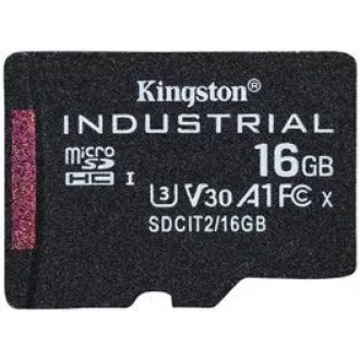 Kingston 16 GB microSDHC Industrial C10 A1 pSLC-Karte Einzelpackung Kingston 16 GB microSDHC Industrial C10 A1 pSLC-Karte Einzelpackung