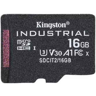 Kingston 16 GB microSDHC Industrial C10 A1 pSLC-Karte Einzelpackung Kingston 16 GB microSDHC Industrial C10 A1 pSLC-Karte Einzelpackung