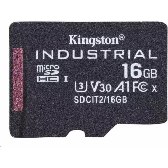 Kingston 16 GB microSDHC Industrial C10 A1 pSLC-Karte Einzelpackung Kingston 16 GB microSDHC Industrial C10 A1 pSLC-Karte Einzelpackung