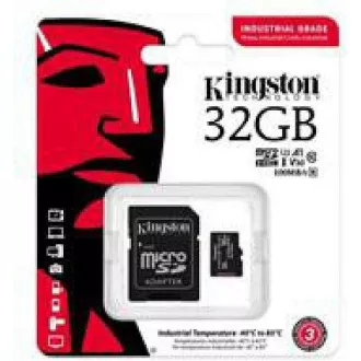 Kingston 32GB microSDHC Industrial C10 A1 pSLC-Karte + SD-Adapter Kingston 32GB microSDHC Industrial C10 A1 pSLC-Karte + SD-Adapter