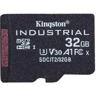 Kingston 32GB microSDHC Industrial C10 A1 pSLC-Karte + SD-Adapter Kingston 32GB microSDHC Industrial C10 A1 pSLC-Karte + SD-Adapter